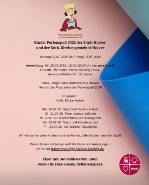 Ferienspaß kath. Kirche 2026